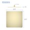 Kibi Cube 12 Metal Ultra Thin Profile Rain Shower Head 1.75 GPM - Brushed Gold SH1202BG - alternate 5